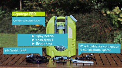 Nettoyeur mobile Aqua2go Pro liv. av. accu., Aqua2go