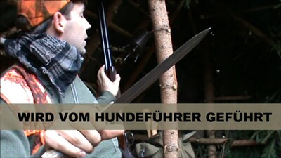 Dague de chasse Hirschfänger bois de cerf, Parforce