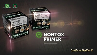 Cartouches ciné tir Screen-Ammo .308 Win. FMJ zinc 124 grs. , Sellier & Bellot