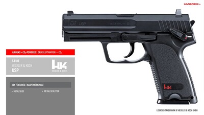 Chargeur pour pistolet à CO2 USP, Heckler & Koch