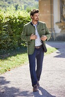 Veste janker avec doublure intérieur jacquard, Luis Steindl