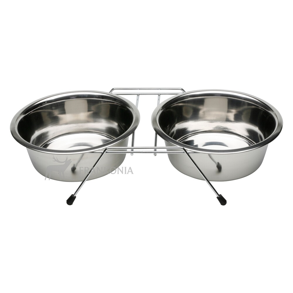 Porte gamelle avec gamelles en acier inoxydable