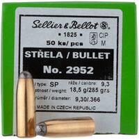 .366 (9,3mm), 285grs.Tlm Rd, Sellier & Bellot