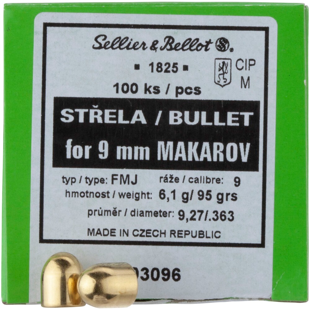 .363 (9mm Mak.) 6,2g/95grs. FMJ Round Nose