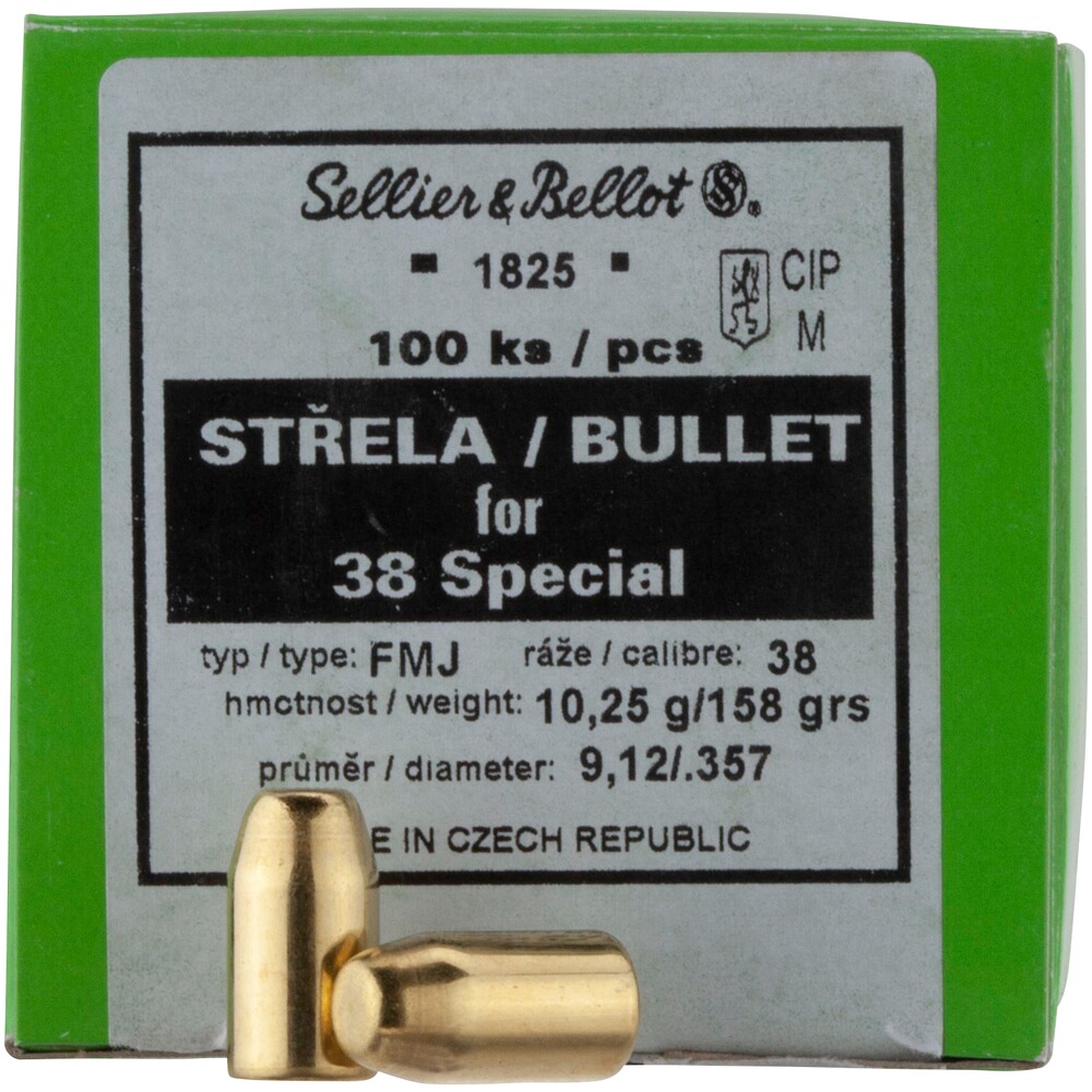 .357 (.38) 10,2g/158grs. FMJ Round Nose