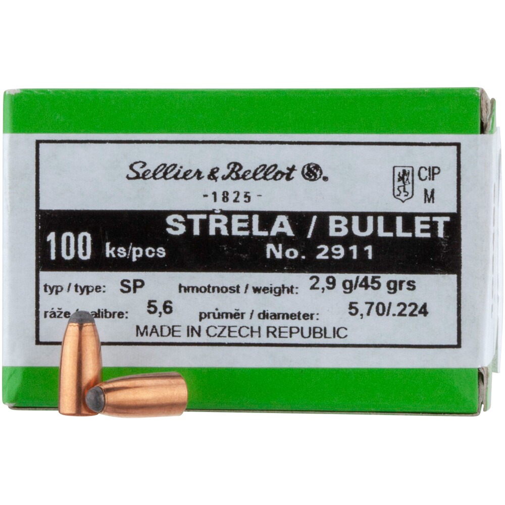 .224 (5,6mm) 2,9g/45grs. Demi-blindé