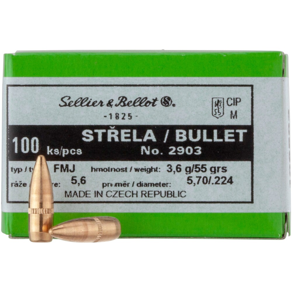 .224 (5,6mm) 3,6g/55grs. FMJ BT