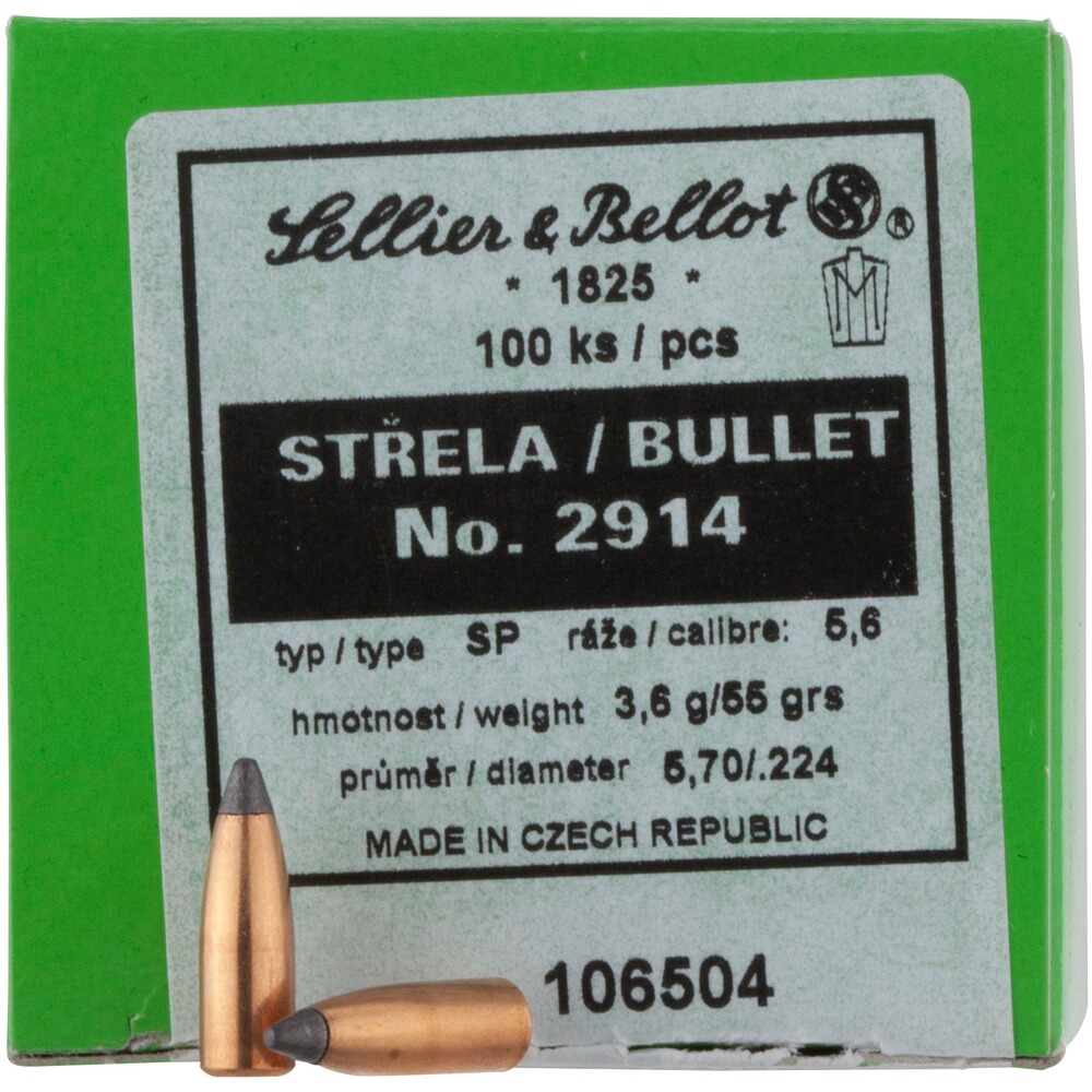 .224 (5,6mm) 3,6g/55grs. Demi-blindé