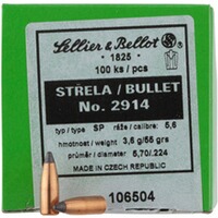 .224 (5,6mm) 3,6g/55grs. Demi-blindé, Sellier & Bellot