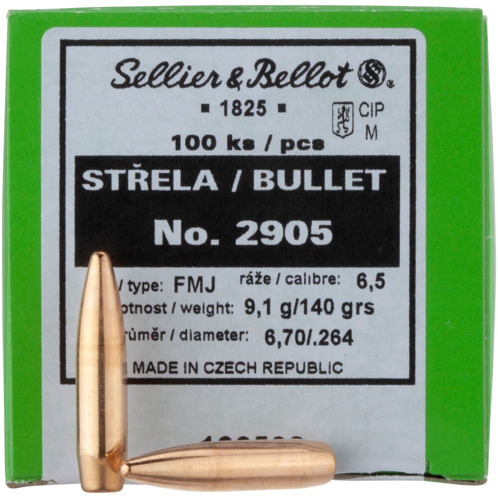 .264 (6,5mm) 9,1g/140grs. FMJ BT