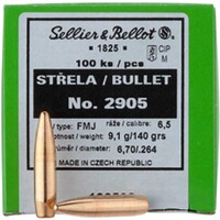 .264 (6,5mm) 9,1g/140grs. FMJ BT, Sellier & Bellot