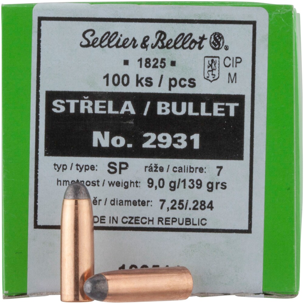 .284 (7mm) 9,0g/139grs. demi-blindée