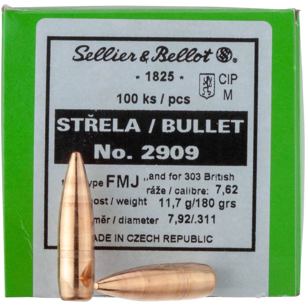 .311 (.303,7,62x54 R), 11,7g/180grs. FMJ BT
