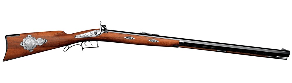 Fusil à poudre noire Tryon platine jaspée