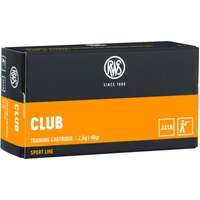 .22 lr. Club 2,6g/40grs., RWS