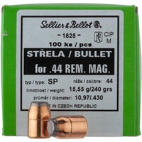 .429 (.44 Mag.) 15,6g/240grs. Demi-blindée tête plate, Sellier & Bellot