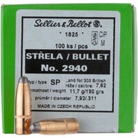 .311 (.303,7,62x54 R) 11,7g/180grs. demi-blindée, Sellier & Bellot