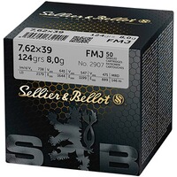 7,62x39, Blindée (7,98gr), Sellier & Bellot