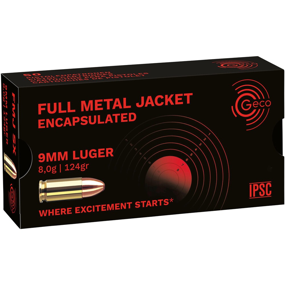 .9mm Luger, Vollmantel SX