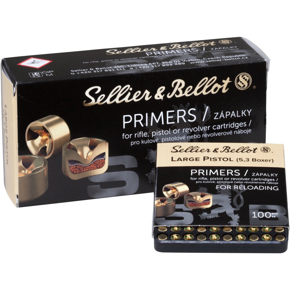 Amorces Boxer, Large Pistol 5,3mm