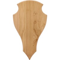 Écusson en bois massif 40x23cm, Wald & Forst