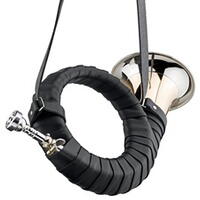 Cor de chasse "Super de Luxe" en laiton doré, Dotzauer