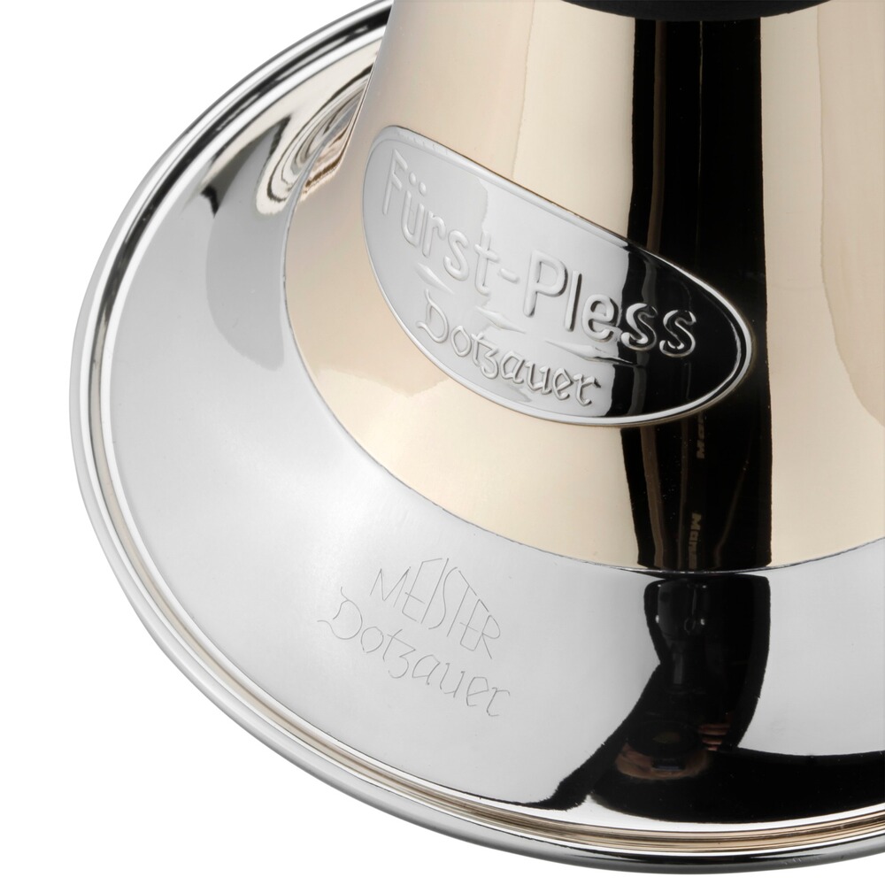 Cor de chasse "Super de Luxe" en laiton doré, Dotzauer