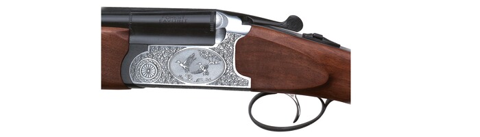 Fusil de chasse superposé avec gravures, Forest Favorit