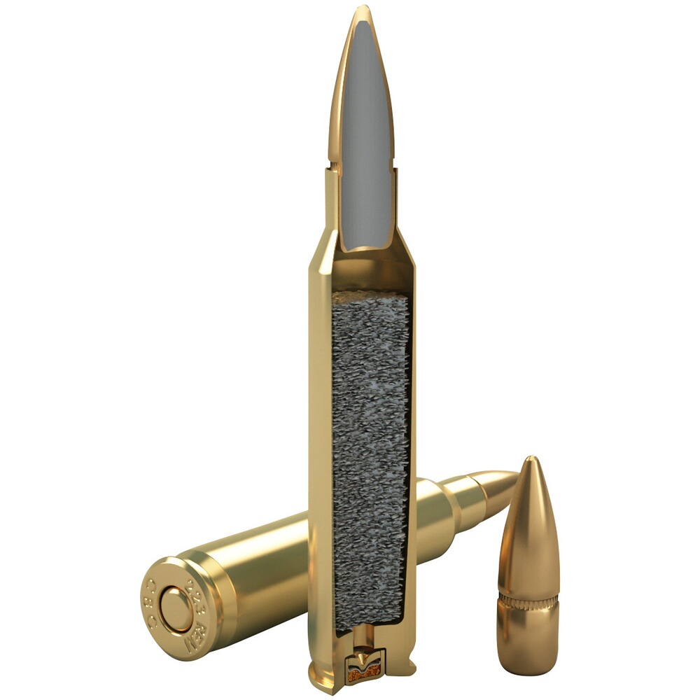 Cartouches .223 Rem. FMJ 3,6g/55grs., Magtech