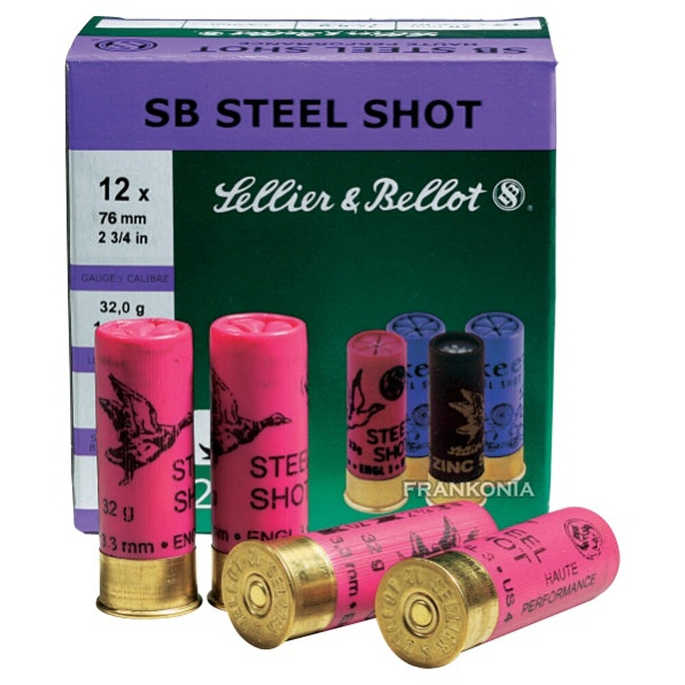 12/70, Chasse Steel (32gr-3,6mm), Sellier & Bellot