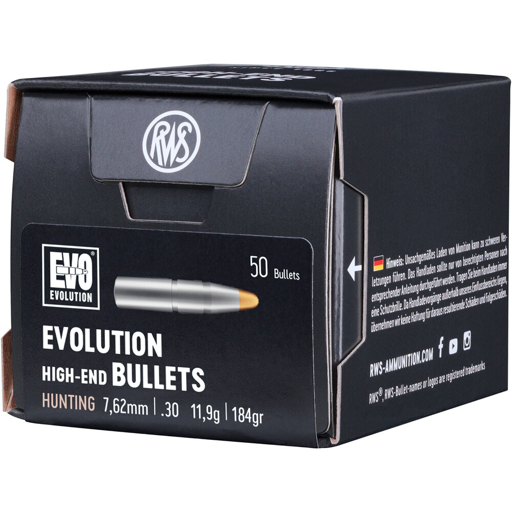 Projectile pour carabine .308 (7.62mm) Evo