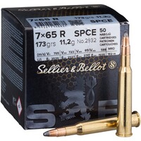 7x65 R SPCE 11,2g/173grs., Sellier & Bellot