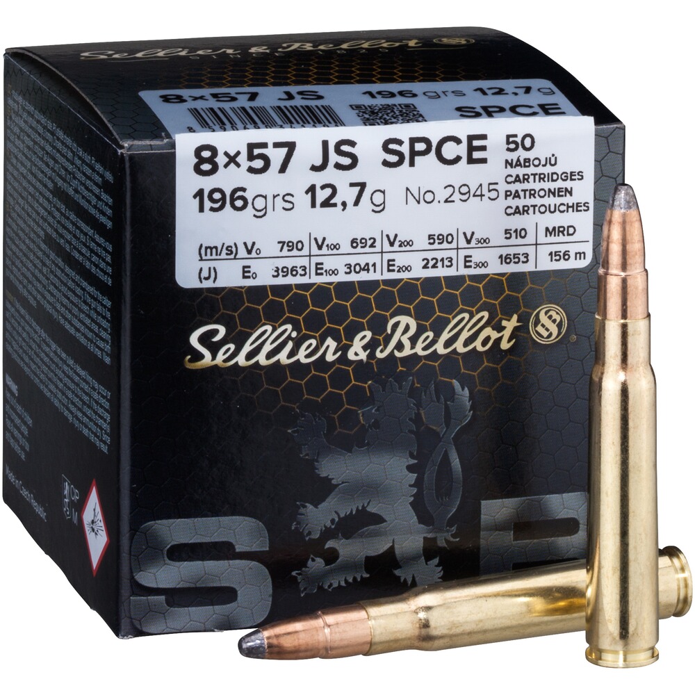 8x57 IS SPCE 12,7g/196grs., Sellier & Bellot