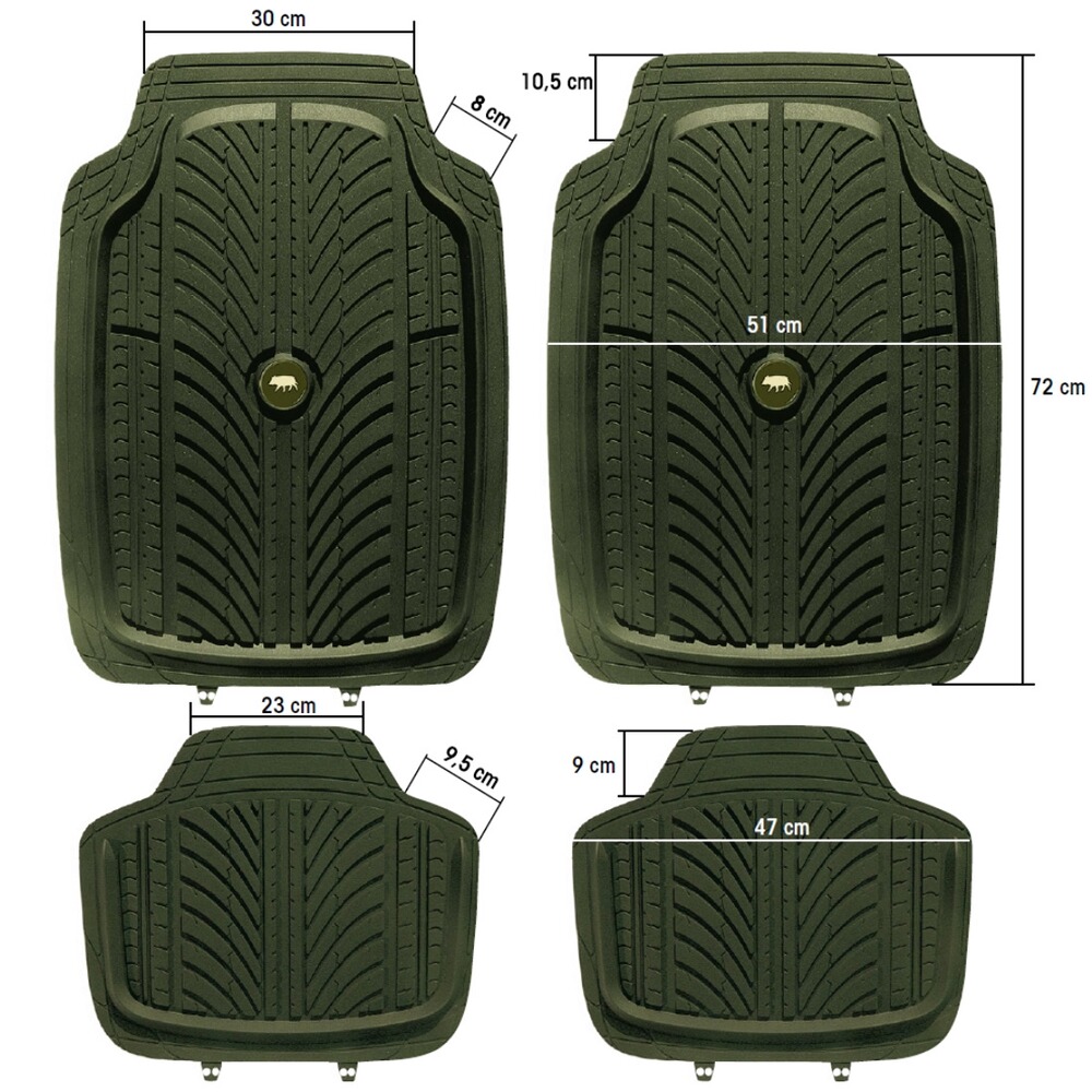 Kit de tapis de voiture sanglier