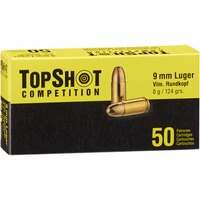 .9mm Luger FMJ 8,0 g/124 grs., TOPSHOT Competition