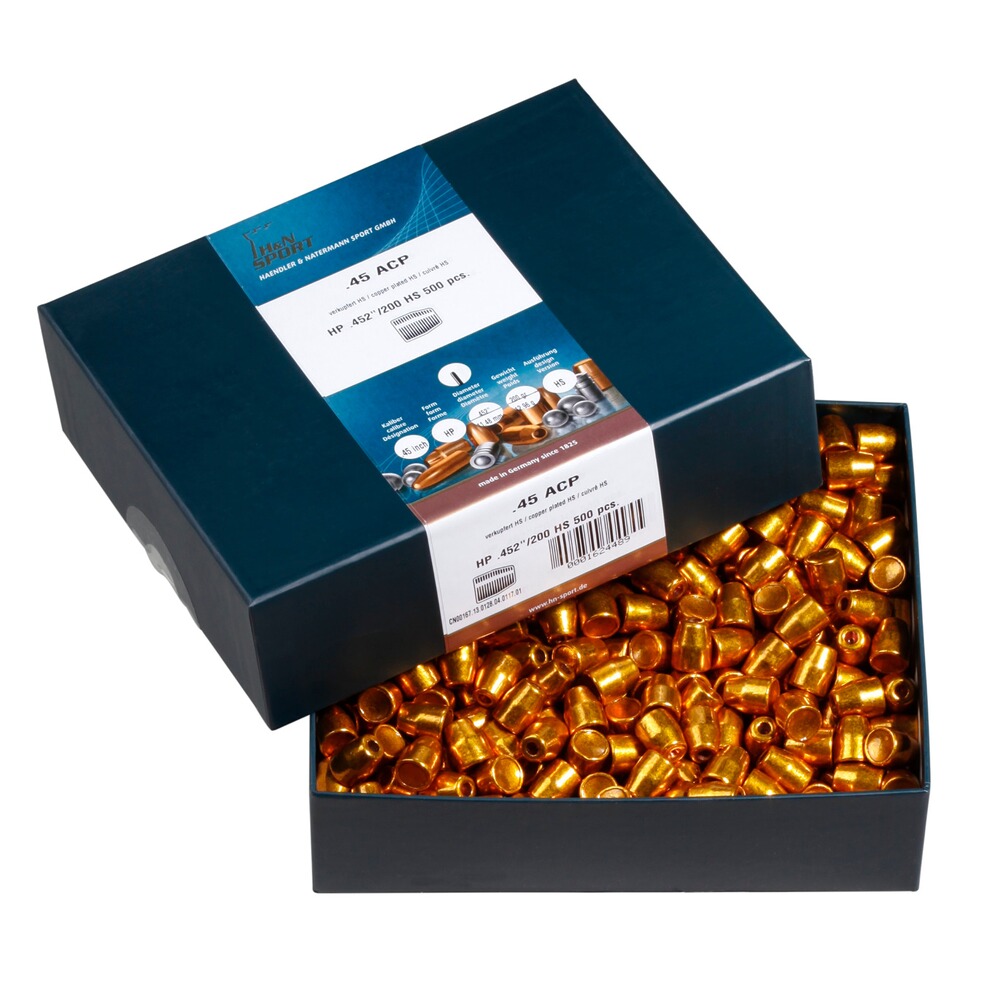 Projectiles armes de poing, .452 (.45)