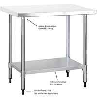 Table de travail inox