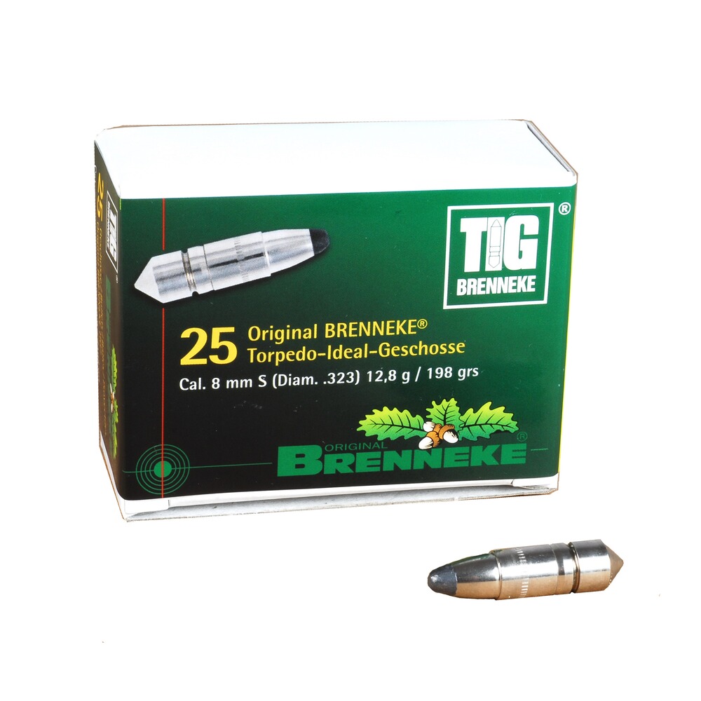 Proj. car. .323 (8mm S), 198grs. TIG