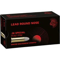 .38 Special tête ronde en plomb 158grs., Geco