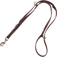 Vorführleine 18mm/220cm Leder braun
