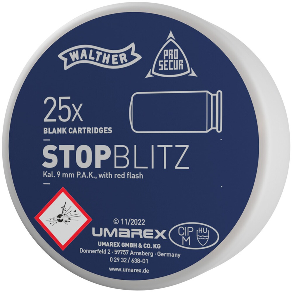 Stop Blitz cart. à blanc / cal. 9 mm P.A.K.