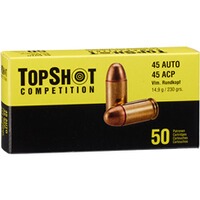 .45 ACP blindée à tête ronde, TOPSHOT Competition