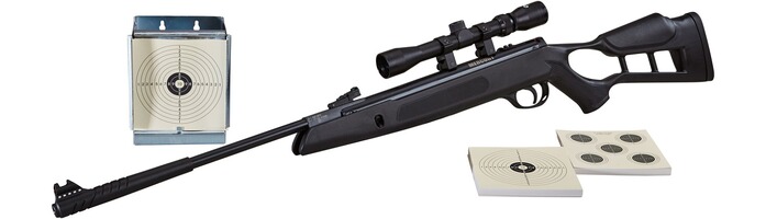 LG - Set Chili avec trou de pouce et lunette de visée, Mercury air