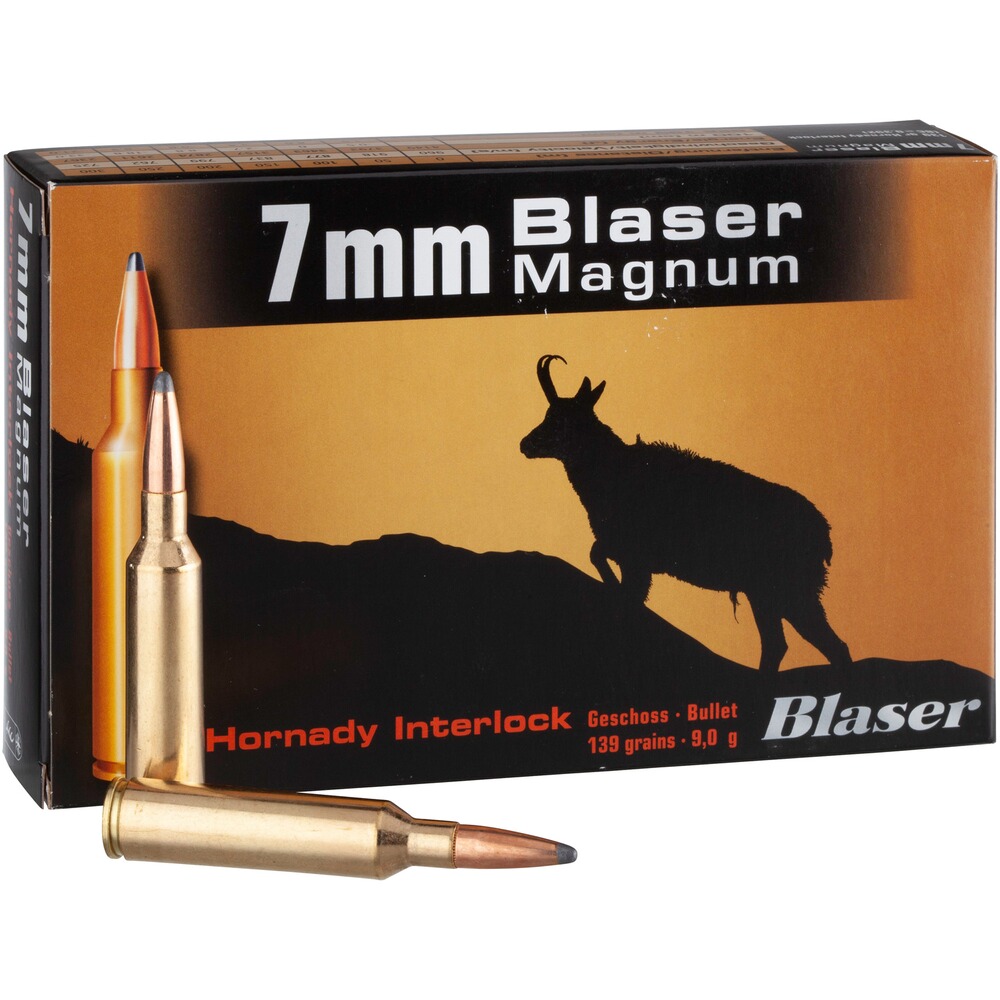 Cartouche 7 mm Blaser Mag. IL 9,0g/139grs.