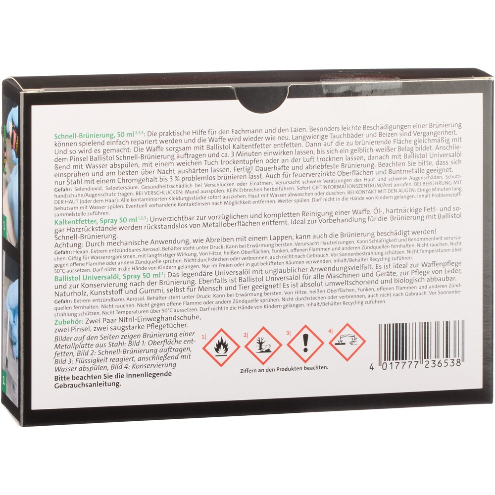 Set Ballistol de bronzage rapide, BALLISTOL