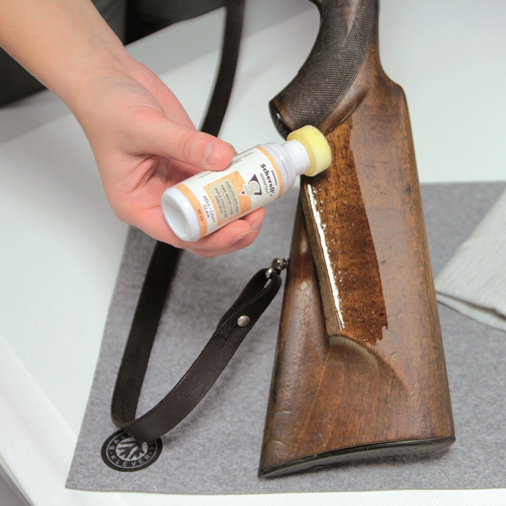 Flacon d'huile pour crosse Schaftöll foncé, Scherell`s Schaftol