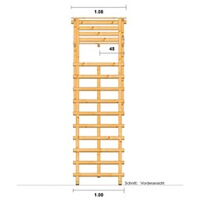 Siège échelle d'affût avec toit, Bassner