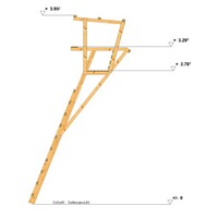 Siège échelle d'affût avec toit, Bassner