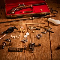 Entonnoir à poudre, pour pistolets, Davide Pedersoli