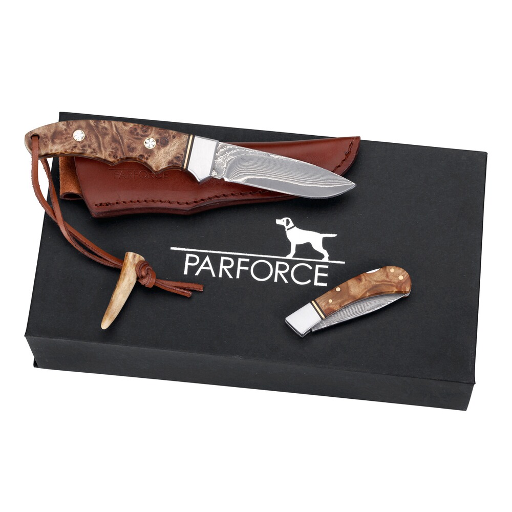 Pack de couteaux damas bois de ronce, Parforce